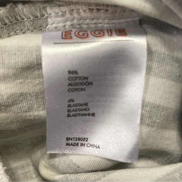 EGGIE NWOT Striped Cropped Pants in Black and White - Picture 7 of 8